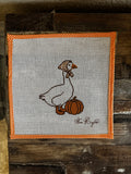 Cottage Autumn Goose | Needlepoint Canvas