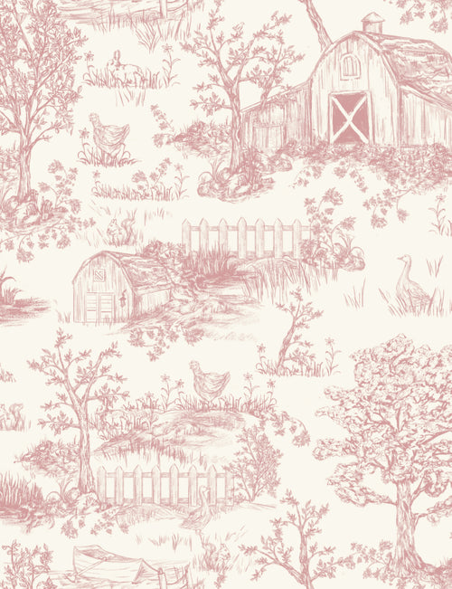 Cozy Toile Journal (Pink)
